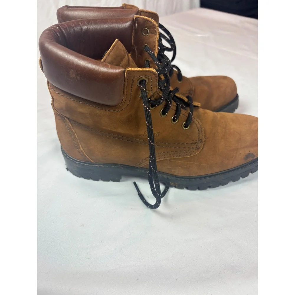 Sebago Drysides Mens 8 M Brown Leather Waterproof Lug Sole Work Boots 58-978R